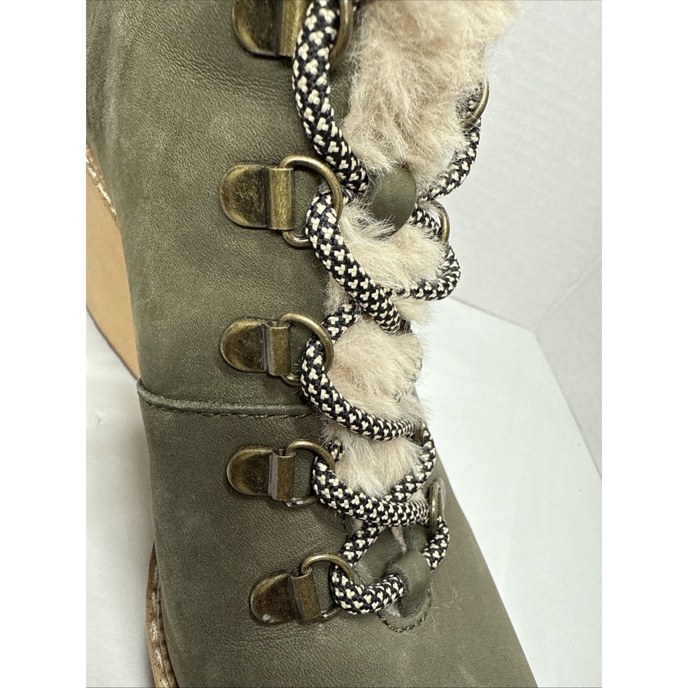 TOMS Melrose Womens Green Olive, Leather, Ankle Boots Size 7.5 - Picture 12 of 16